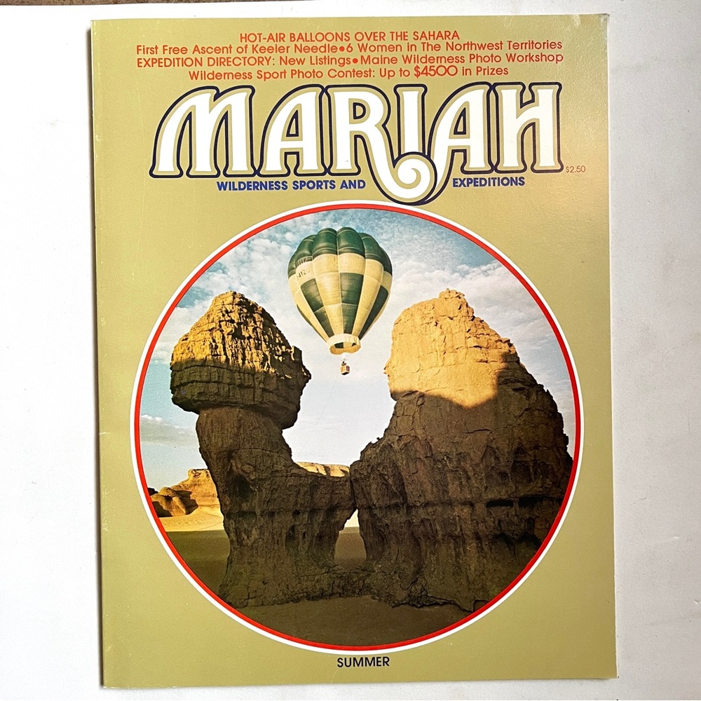 Mariah. Vintage 1977. Wilderness sports and Expeditions. Exceptional New.